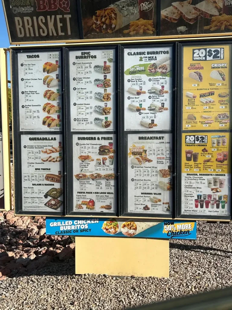 Del Taco Menu USA With Prices (2026 Updated)