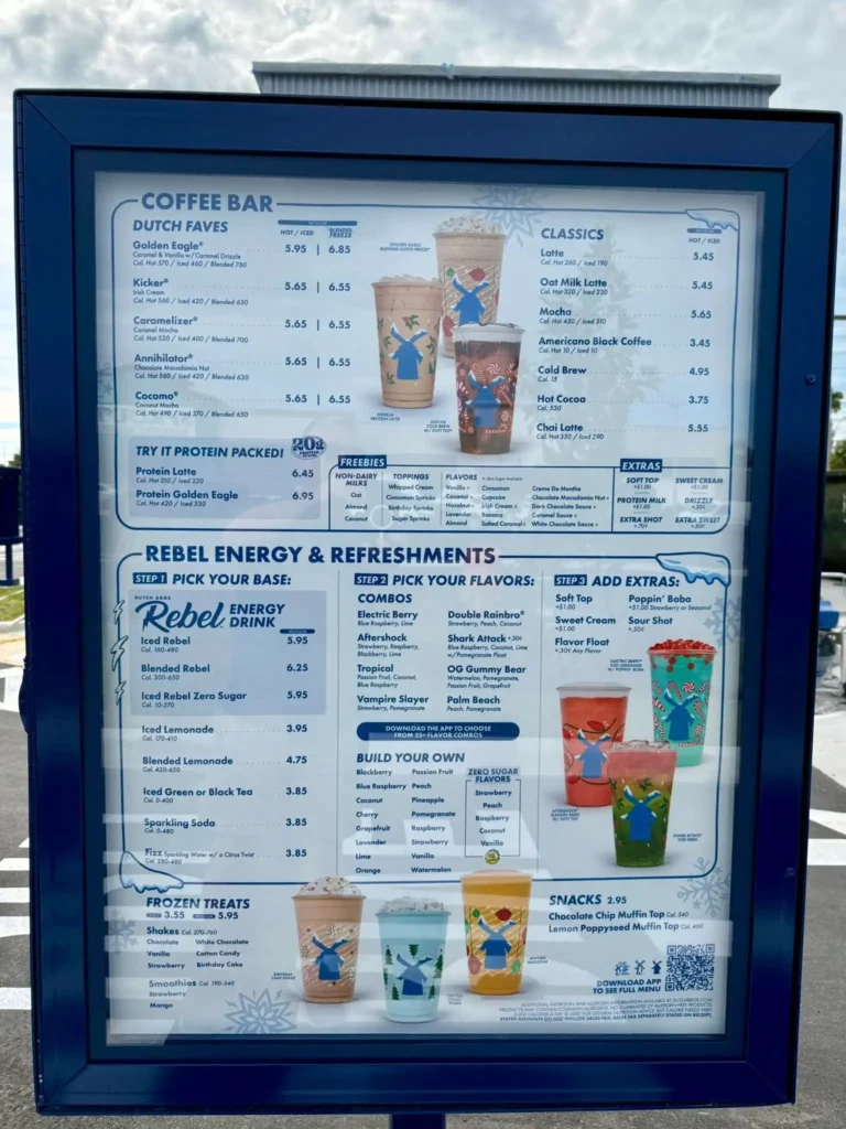 Dutch Bros Menu USA Prices Updated 2026