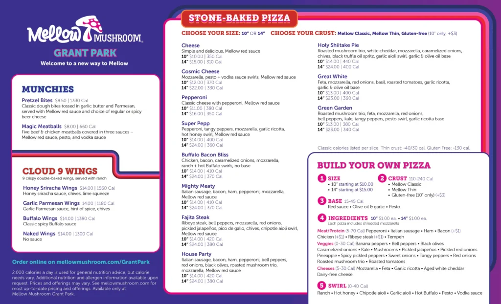 Mellow Mushroom Menu With Prices USA (Updated 2026)