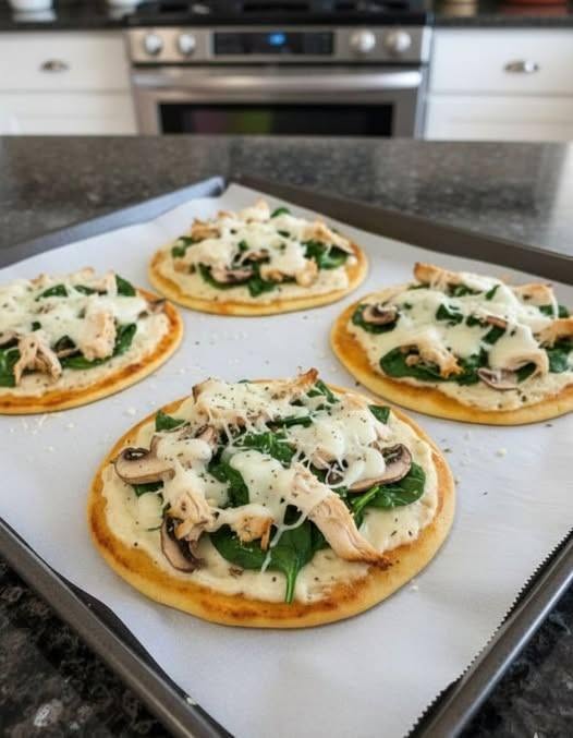 Mini Protein Flatbread Pizza