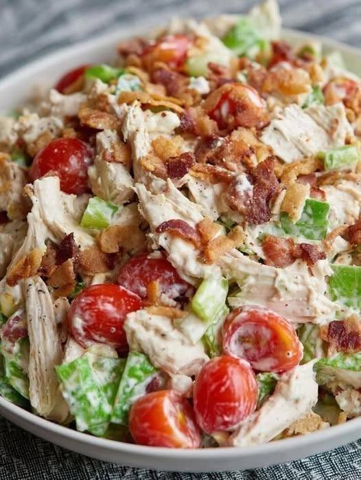 Easy BLT Chicken Salad Recipe