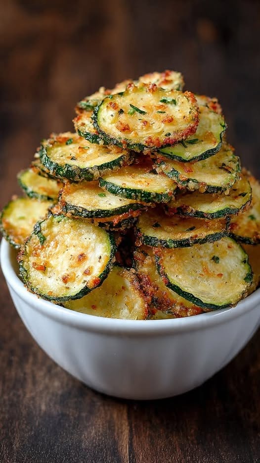 Crispy Parmesan Zucchini Chips