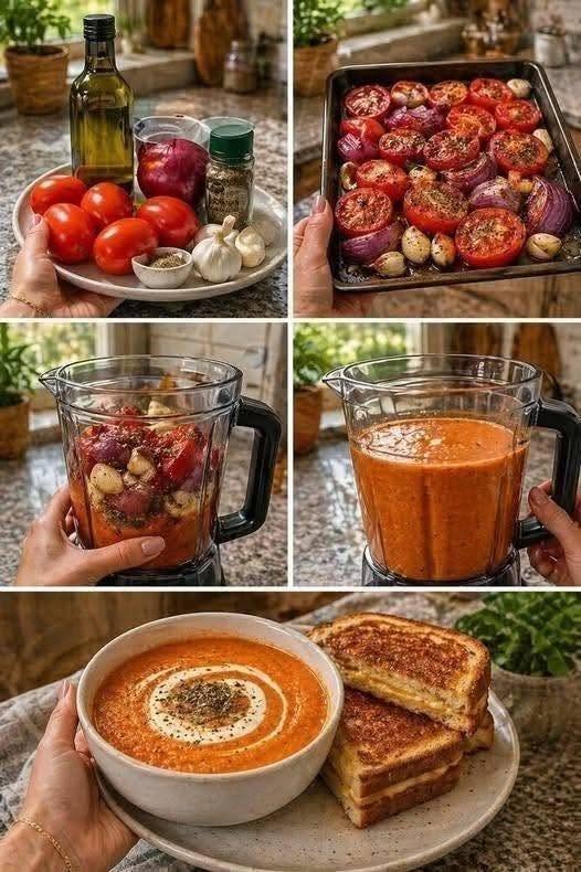 Roasted tomato soup.