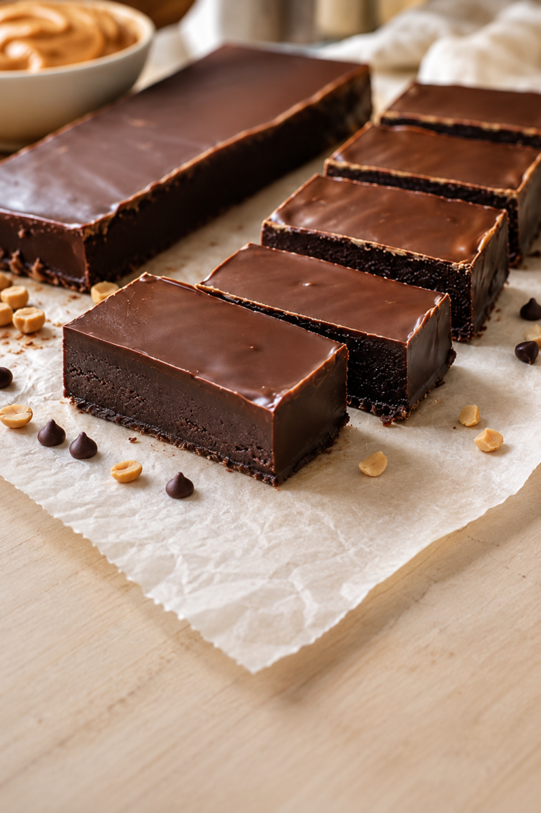 No-Bake Chocolate Peanut Butter Greek Yogurt Bars